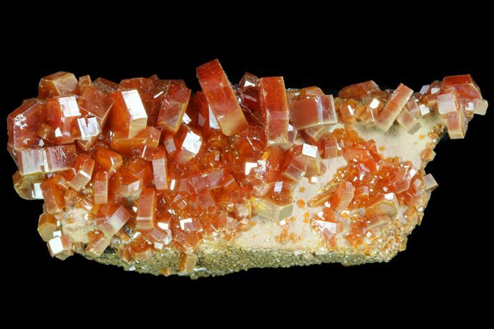 Red Vanadinite Crystal Cluster - Morocco #76522